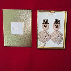 Dangle Rhinestones & F. Pearls NIB